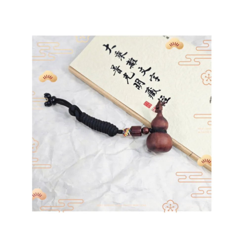 【家家銀飾手工坊】大版天然雷擊棗木葫蘆吊飾(天然雷擊棗木葫蘆吊飾也可當項鍊)