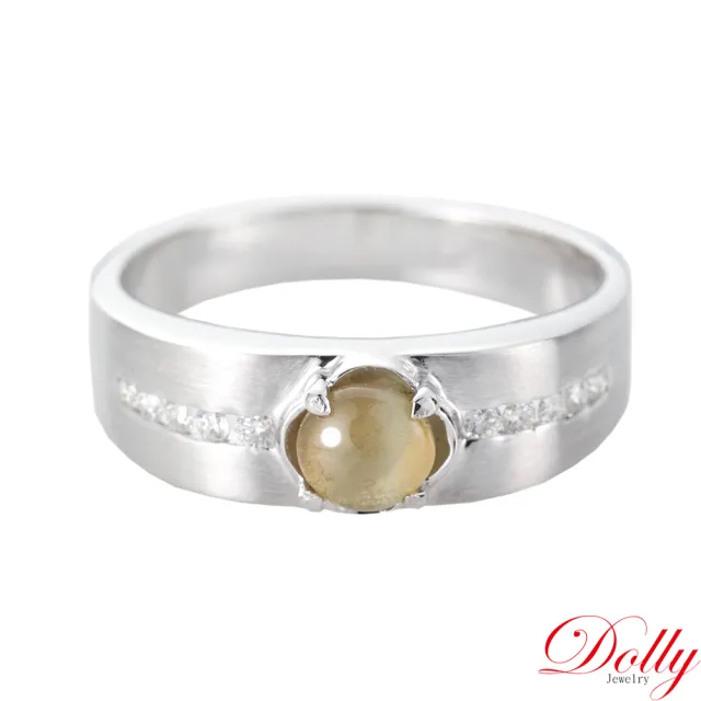 【DOLLY】14K金 金綠玉貓眼鑽石戒指 高級訂製珠寶 奢華質感 浪漫送禮