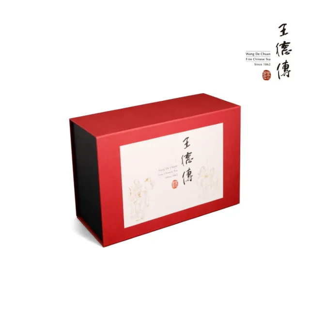 【王德傳】特選茶葉禮盒-阿里山金萱100g+凍頂烏龍100g(德傳茶禮)