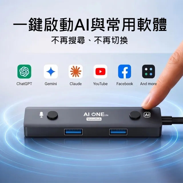 【PowerRider】AI ONE Lite VoiceHub  AI語音集線器 HBX HUB