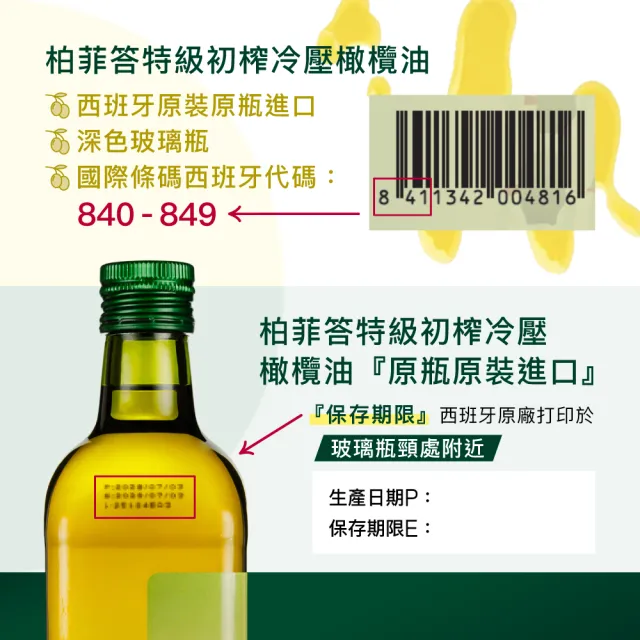 【慕雅利華】BOVEDA柏菲答特級初榨冷壓橄欖油1000ml X 1瓶(可生飲/酸價0.29%/無彈跳油嘴)