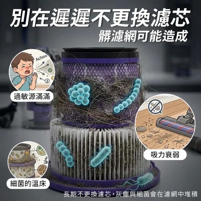 【dyson 戴森】適用Dyson吸塵器 V12 Detect V12s SV20 SV34 SV35 SV44 SV46 SV49 濾網