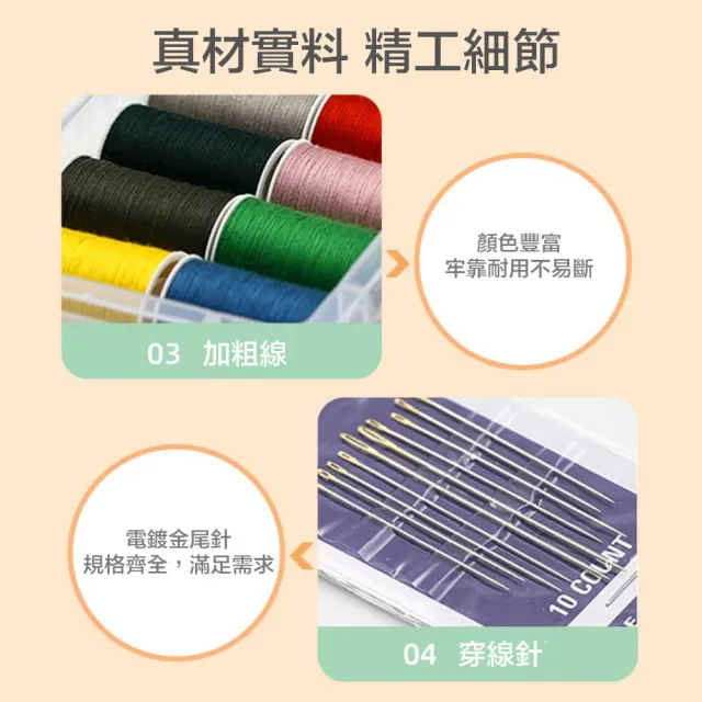 【GSBD】針線盒30件套裝 家用針線盒 三層針線收納盒 手工縫紉工具組 縫紉收納盒