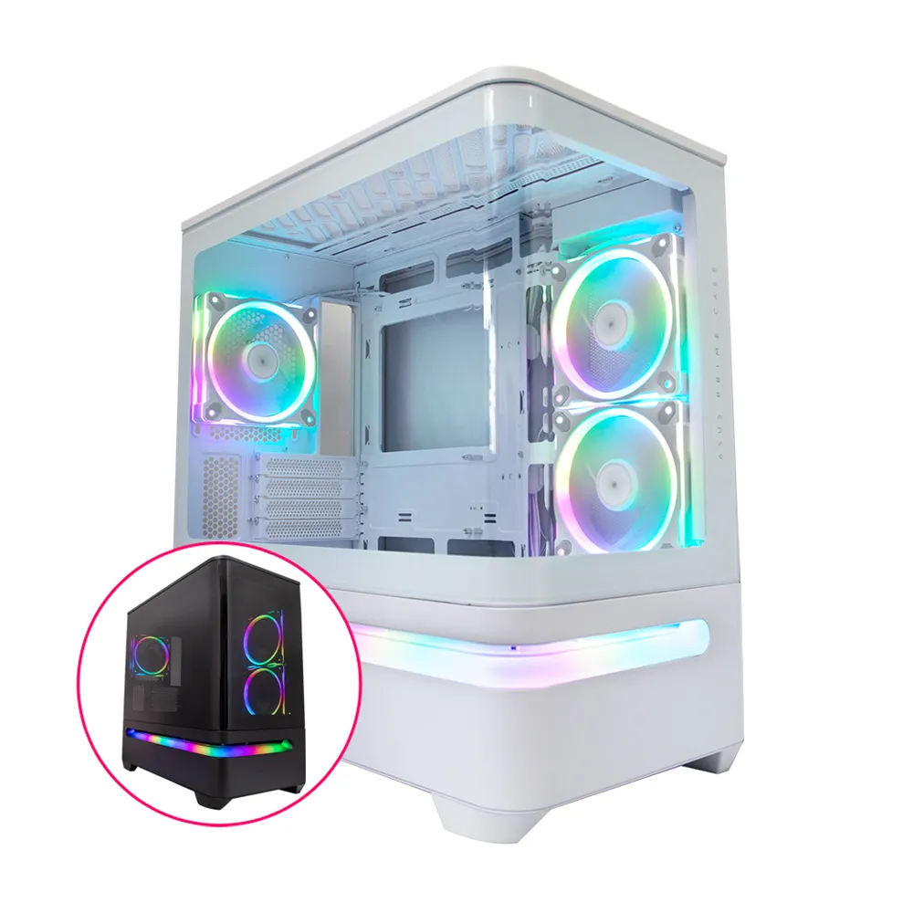 【華碩平台】U5十核RTX 5060 Win11{波音勇士W}電競機(Ultra 5 225F/B860/16G D5/512G)