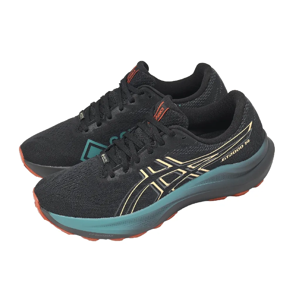 【asics 亞瑟士】慢跑鞋 GT-2000 14 GTX 男鞋 黑 防水 支撐 機能 運動鞋 1011C058002