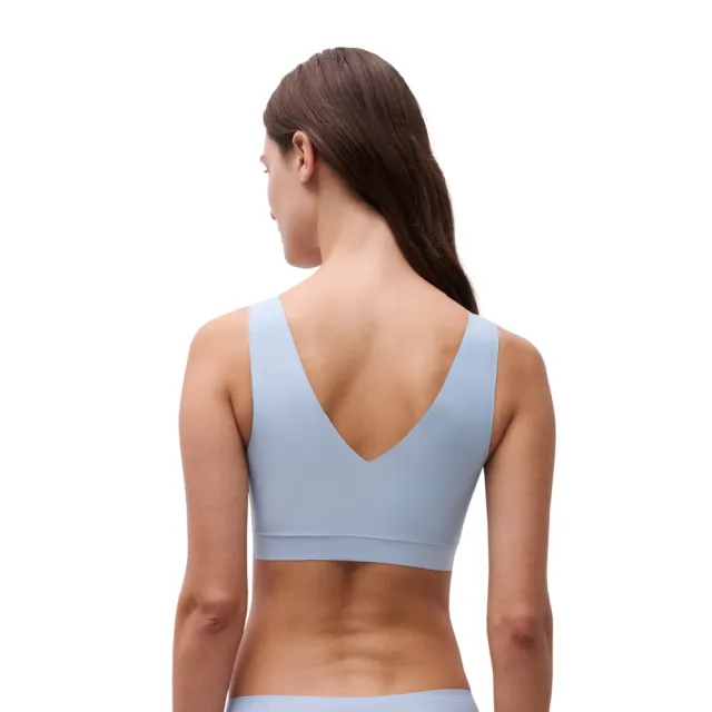 【Chantelle 仙黛爾】Soft Stretch.無痕 A-G罩杯 無鋼圈 輕運動女內衣 藍.16A10_401(彈力.透氣觸感.超包覆)