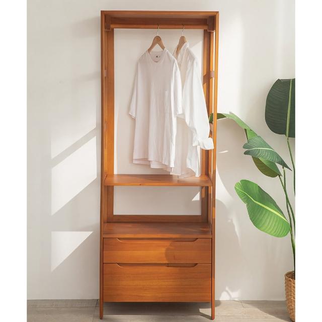 【Mahogany 瑪荷尼家具】免組裝  68X40X180   誠品吊衣架MYR-C  全原木桃花心木  衣架   M1-AT(C10)