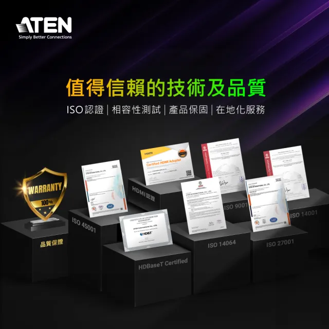 【ATEN】4埠USB 4K HDMI KVMP多電腦切換器(CS784H)