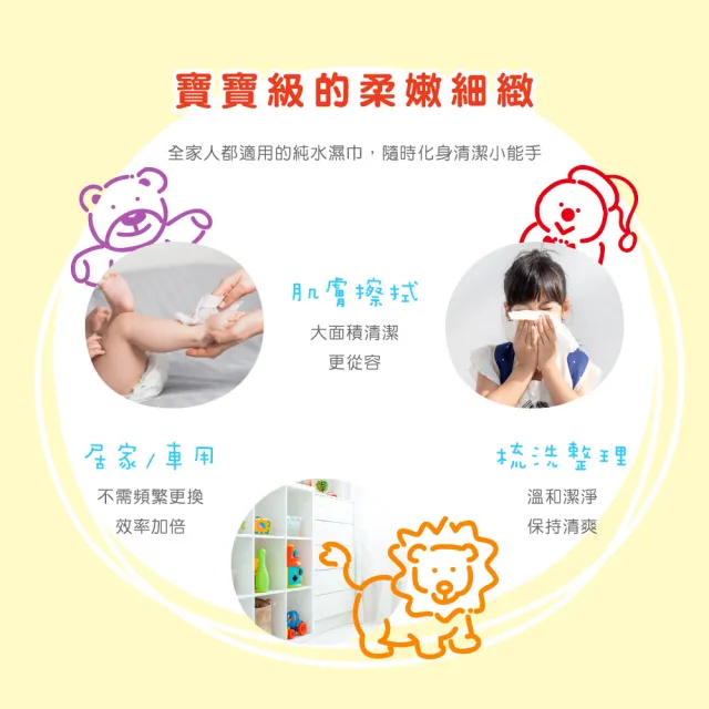 【康乃馨】寶寶潔膚濕巾超厚尺寸80片 整箱(80片/包；12包/箱)