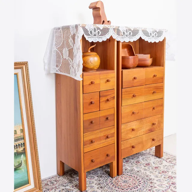 【Mahogany 瑪荷尼家具】免組裝 28X26X90 多寶儲物櫃280 MYR-C 全原木桃花心木 收納櫃 ART-C5A