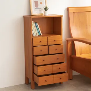 【Mahogany 瑪荷尼家具】免組裝 45X26X90 多寶儲物櫃450 MYR-C 全原木桃花心木 收納櫃 ART-C5B