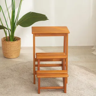 【Mahogany 瑪荷尼家具】免組裝 41X29X59 樓梯椅MYR-C 全原木桃花心木  椅 ART-C13