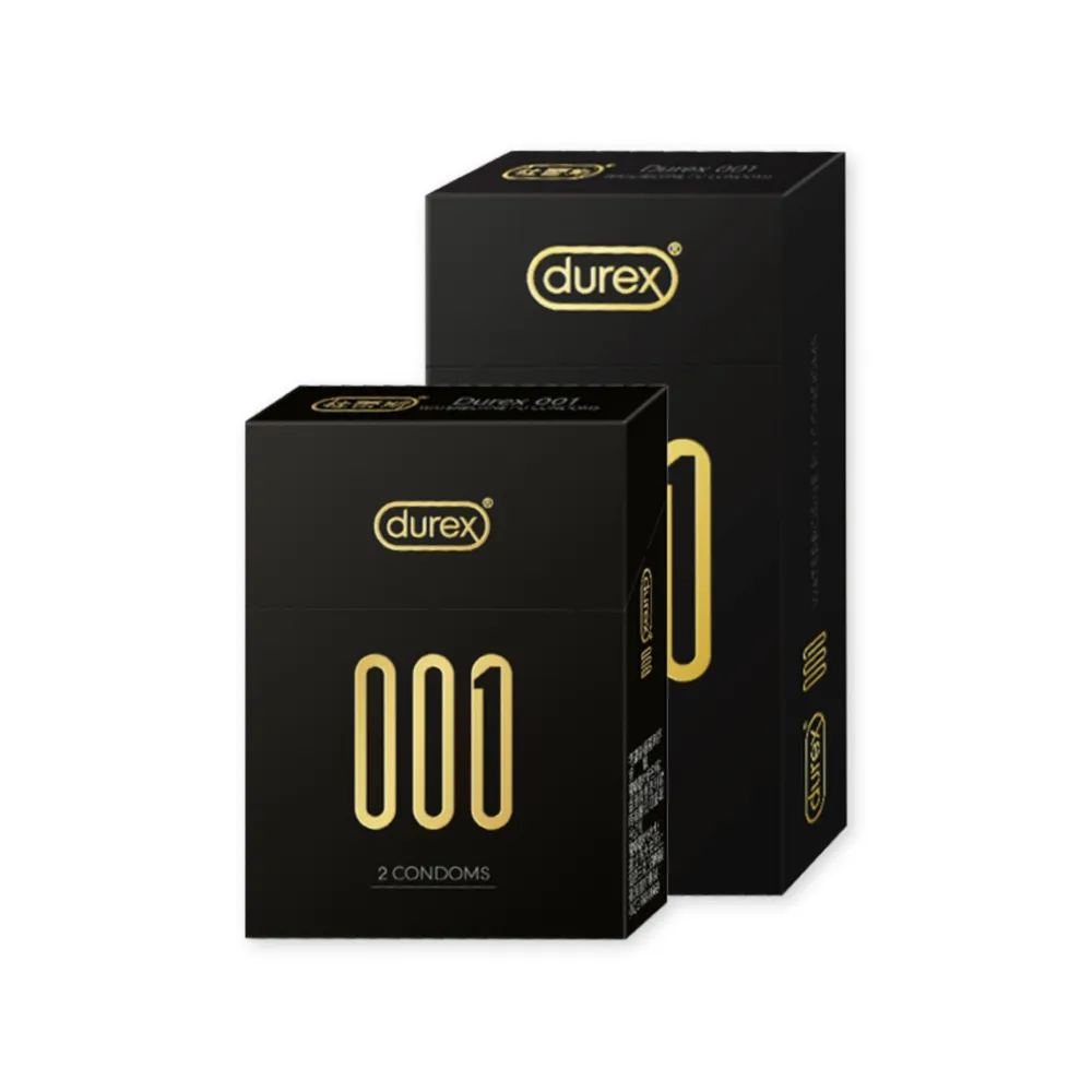 【Durex 杜蕾斯】001水性聚氨脂PU保險套2入+6入(共8入-避孕套/衛生套/001系列)