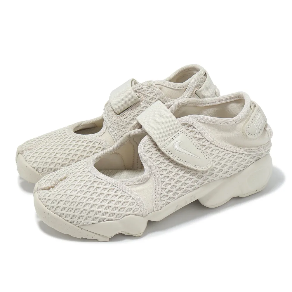 【NIKE 耐吉】休閒鞋 Wmns Air Rift 女鞋 忍者鞋 米白 分趾 復古(HM8288-100)