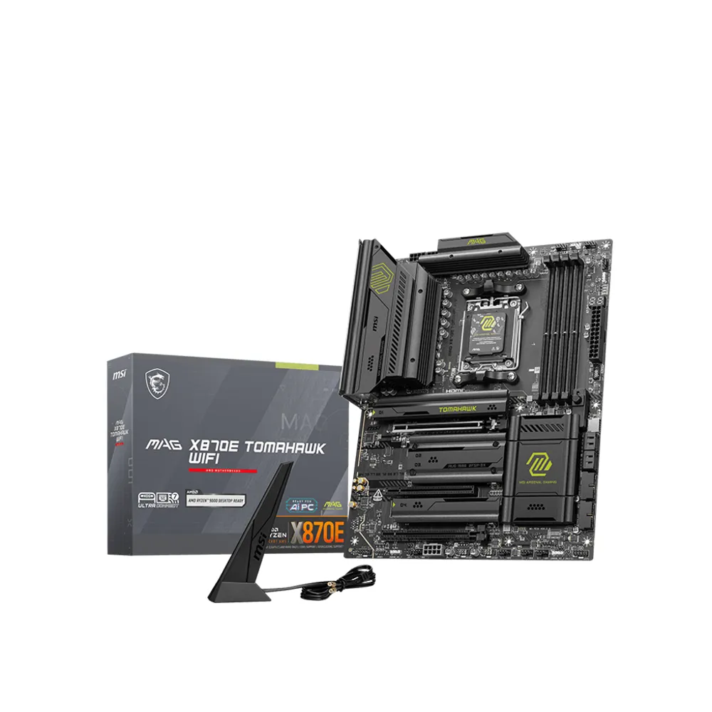 【MSI 微星】MAG X870E TOMAHAWK WIFI DDR5 主機板+AMD R7 9700X 8核/16緒(M+C 組合包)