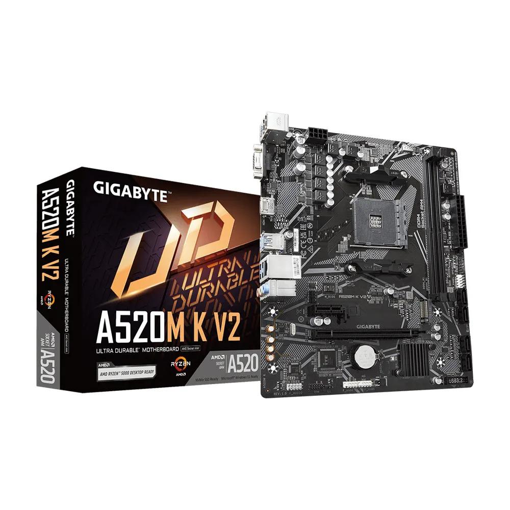 【GIGABYTE 技嘉】A520M K V2 AMD主機板
