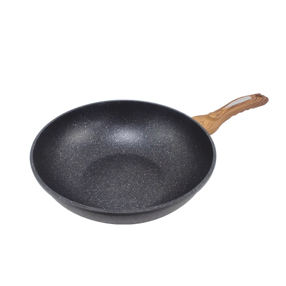 【SILWA 西華】麥飯石不沾炒鍋30cm-無蓋