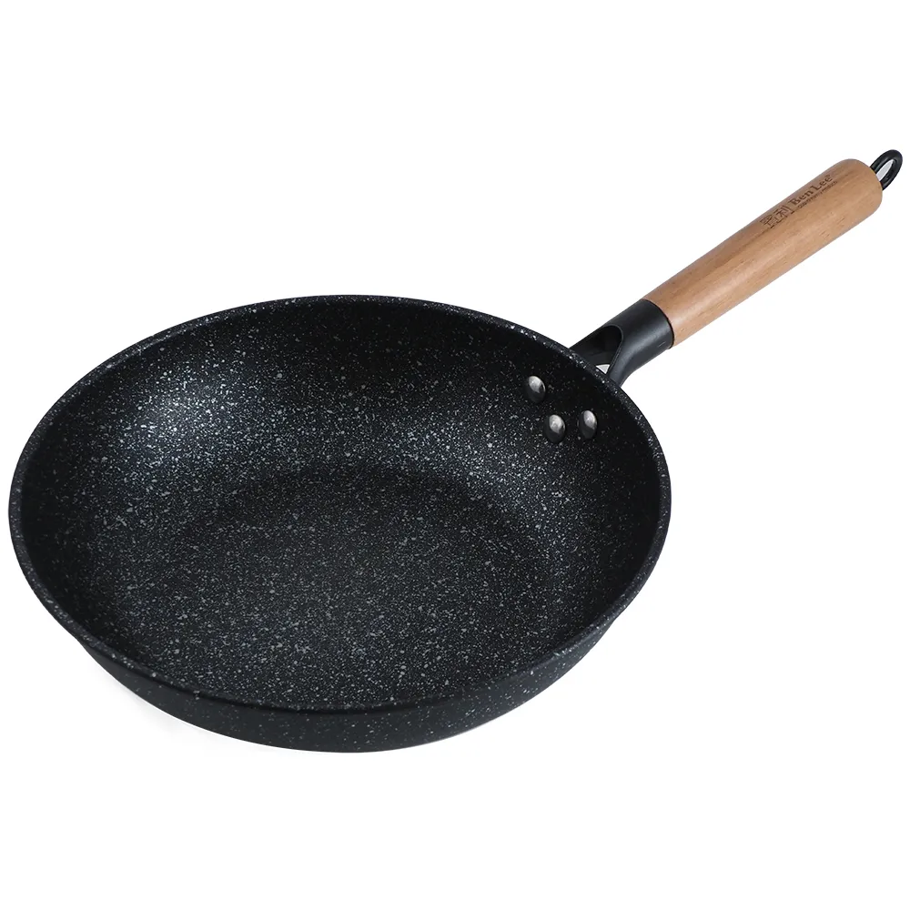 賓利麥飯石深型煎炒鍋-28cm-1支組(深型炒鍋)
