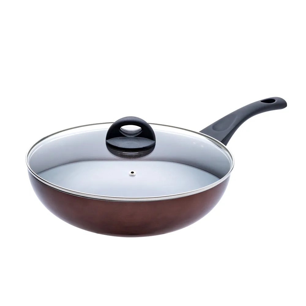 【CookPower 鍋寶】TITANIUM鈦晶不沾鍋深炒鍋30CM IH爐可用鍋(含蓋)