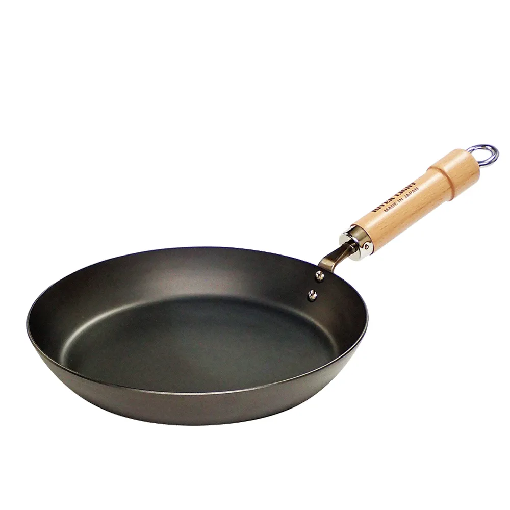 【PREMIUM 極】不易生鏽窒化鐵極厚底平底鐵鍋28cm(日本製極鐵鍋無塗層/3.2mm)