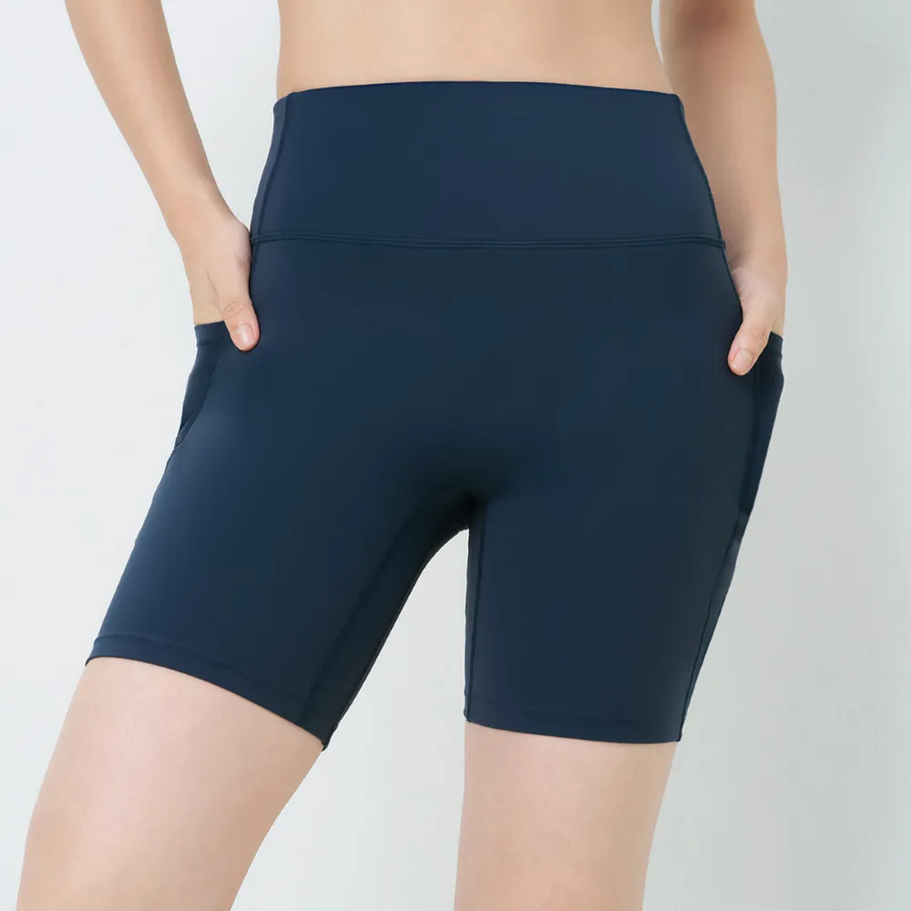 【Triumph 黛安芬】Athleisure 城市律動系列 高腰瑜珈短褲(月夜藍)