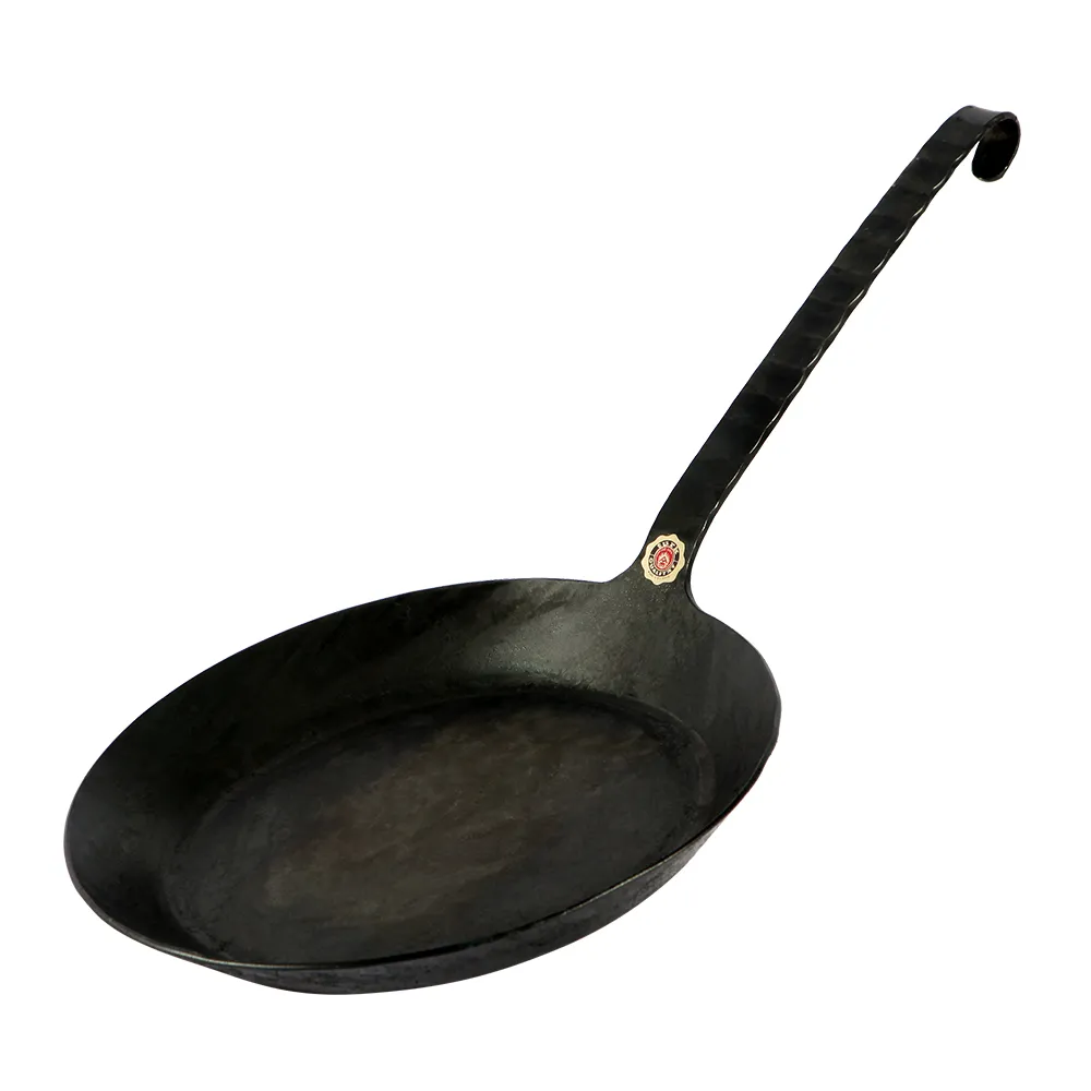 【德國turk鐵鍋】手工職人專業經典一體成型 熱鍛平底鍋長柄28cm 65528(台灣獨家總代理經銷)