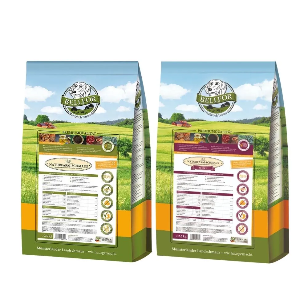 Bellfor 貝爾福 黑水虻昆蟲蛋白低敏無穀飼料 2.5kg(中小型 大型 全齡犬 腸胃敏感 皮膚修復)