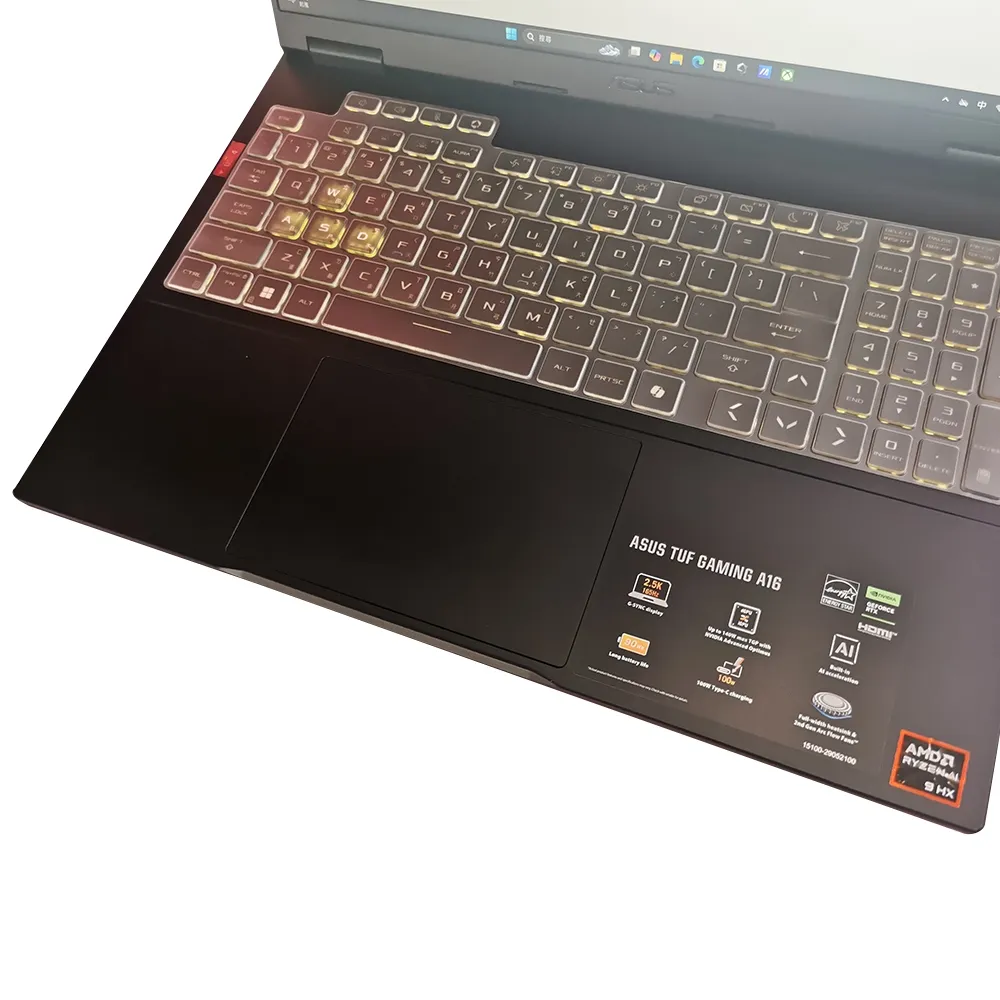 【Ezstick】ASUS TUF F16 FX608 FX608JM 奈米銀抗菌TPU 鍵盤保護膜(鍵盤膜)