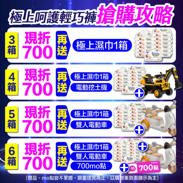 【滿意寶寶】獨家-極上呵護輕巧褲L-XL (2箱組)