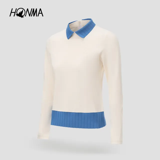【HONMA 本間高爾夫】25FW 女款長短袖 polo衫運動上班機能服 日本專櫃品牌(XS-L藍色白色任選)