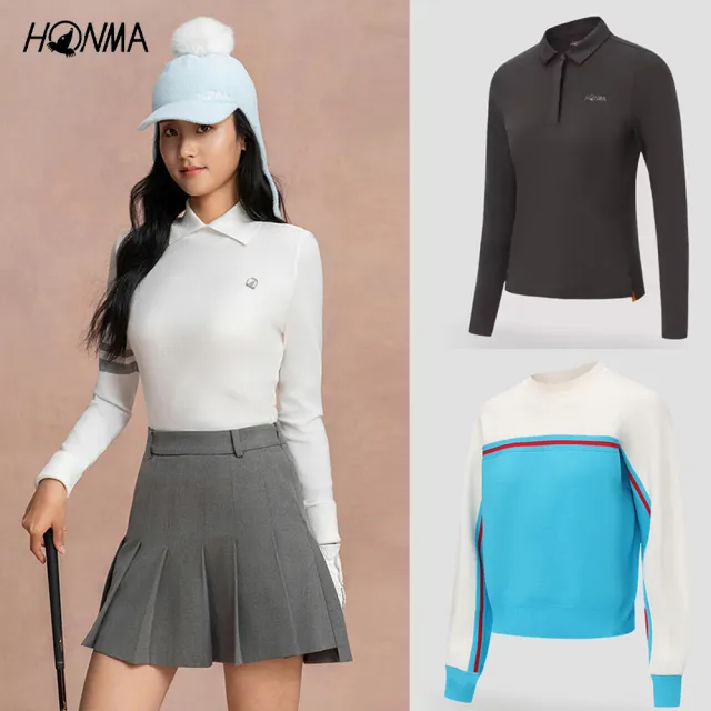 【HONMA 本間高爾夫】女款 短裙/長袖/保暖針織衫 25FW 日本高爾夫專業品牌(S-L多款多色任選)