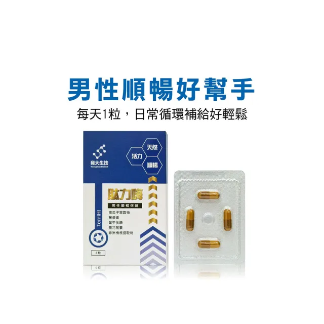雍大生技｜肽力嗨｜含南瓜籽男性順暢複合配方 (4粒/盒)