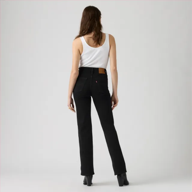 【LEVIS】723™ 高腰直筒牛仔褲 / 微彈性 / 黑 女生牛仔褲 人氣新品 008SY-0000