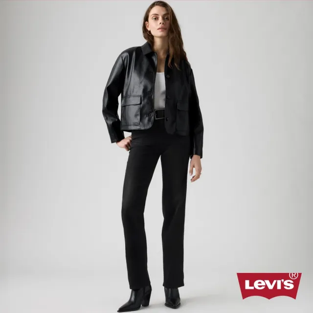 【LEVIS】723™ 高腰直筒牛仔褲 / 微彈性 / 黑 女生牛仔褲 人氣新品 008SY-0000