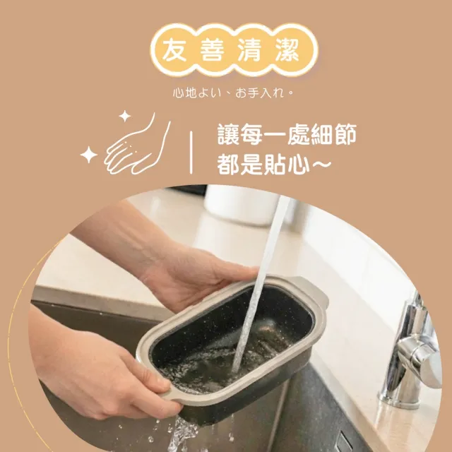 【双甡．森活】可微波專用多功能料理鍋｜長鍋x3組(微波神器)