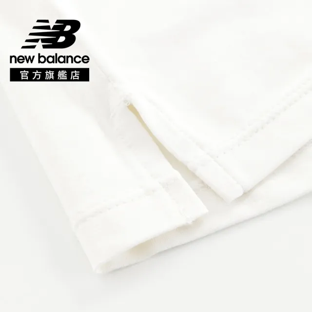 【NEW BALANCE】NB 童裝 拼接短袖上衣_7EG2V07TLAV_男童/女童_白紫色