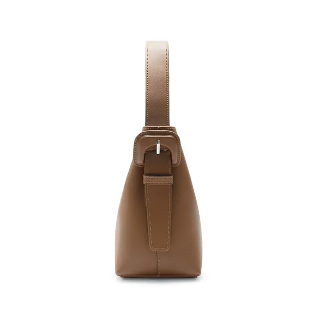 【2R 手工真皮】雙11 佩斯卡 Pesca 特選牛皮造型肩背包 皮感棕(真皮包包 肩背包 斜背包 手提包)