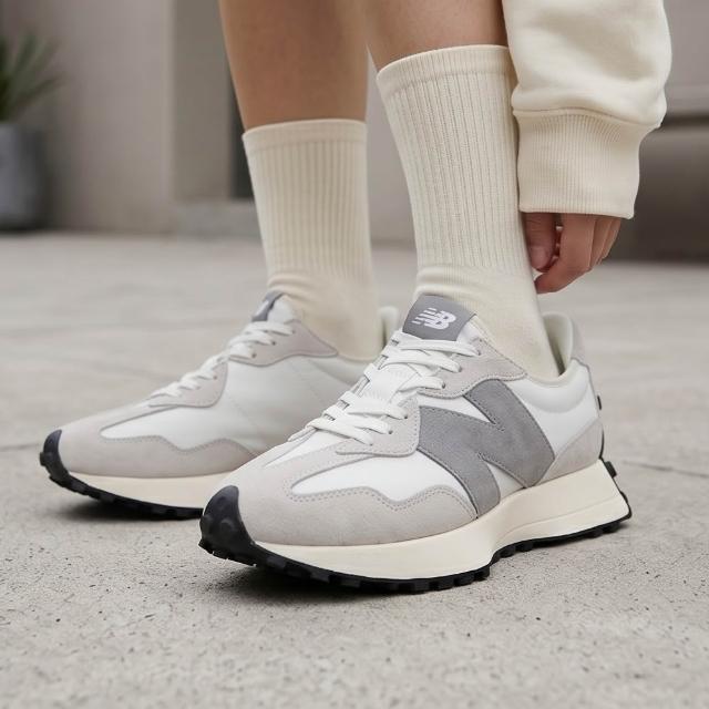 【NEW BALANCE】NB 327復古鞋/運動鞋_中性_芝麻牛奶灰_MS327WE-D