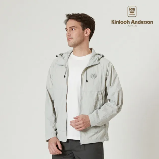 【Kinloch Anderson】金安德森男裝 輕量防潑水連帽外套(男女款/防風防曬/運動休閒/城市機能/遮陽/多色任選)