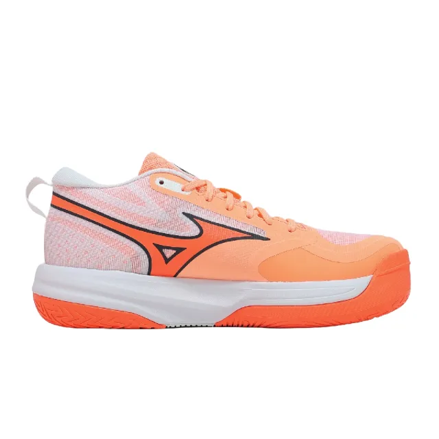 【MIZUNO 美津濃】排球鞋 Neo Jump 男女鞋 橘 黑 輕量 緩衝 回彈 運動鞋 V1GA2599-80