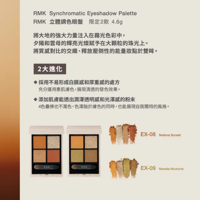 即期品【RMK】立體調色眼盤 4.6g* (多色任選)