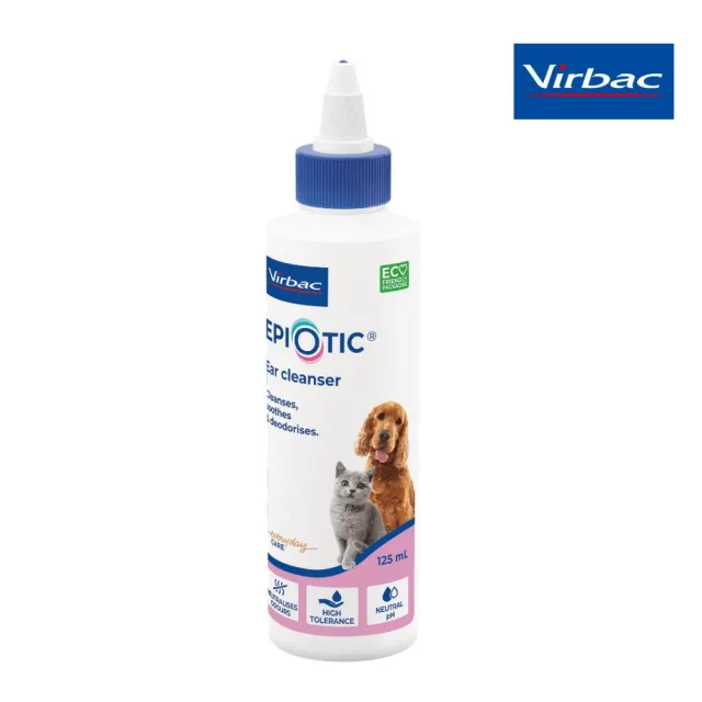【Virbac 維克】Epiotic@耳爽日常耳道清潔劑 125ml*3入組