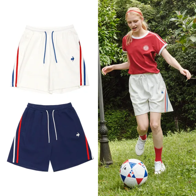 【LE COQ SPORTIF 公雞】針織休閒短褲 女款 2色 LWX82281