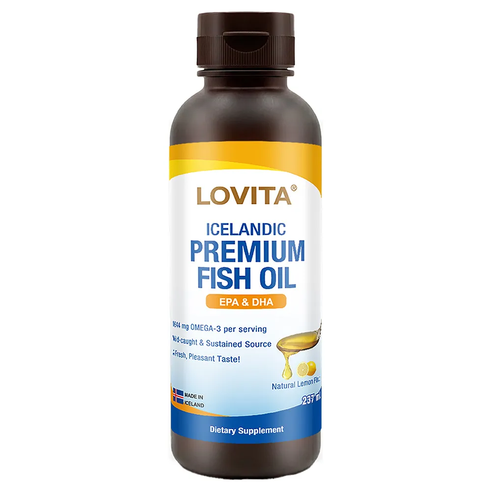 【LOVITA 愛維他】冰島優質液態魚油237ml*1瓶組 (Omega3 DHA EPA LYSI大廠 冰島魚油)