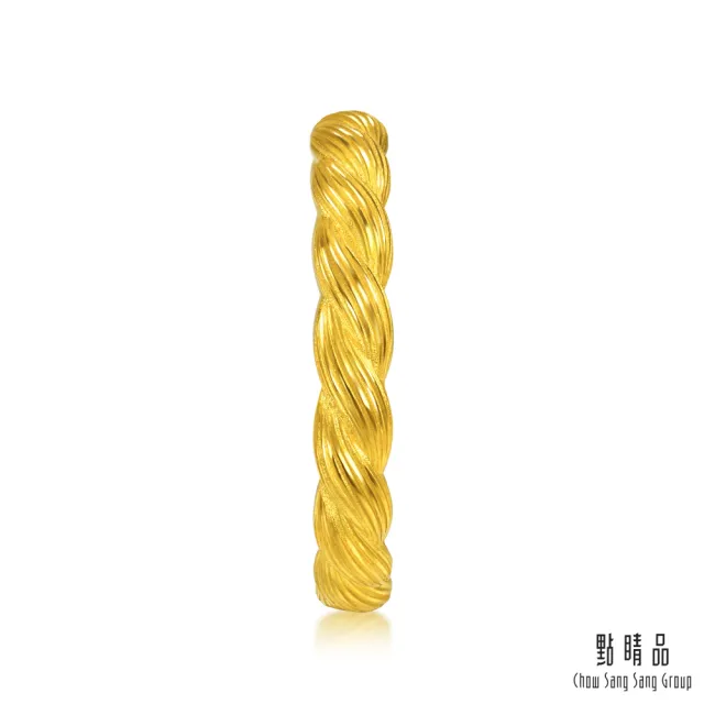 【點睛品】扭扭麻花 黃金戒指_計價黃金(港圍11)