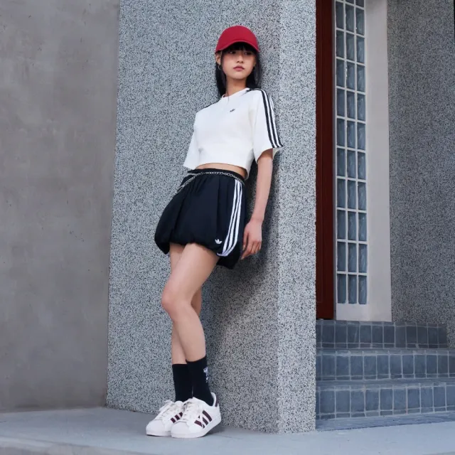 【adidas 愛迪達】運動 休閒 短褲 女褲 BALLOON SHORTS(KY5067)