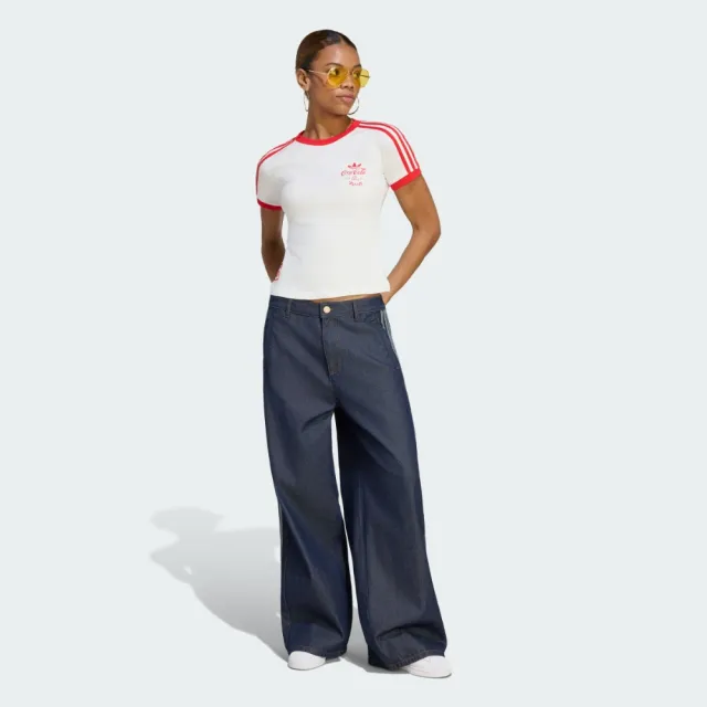 【adidas 愛迪達】運動 休閒 短袖 T恤 女上衣 3S TEE(KY7559)