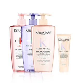 【KERASTASE 巴黎卡詩】500ml大容量髮浴/洗髮精(多款任選/控油/護色/去屑/豐盈/養髮)