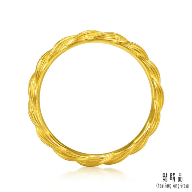 【點睛品】扭扭麻花 黃金戒指_計價黃金(港圍15)