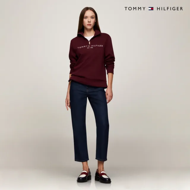 【TOMMY HILFIGER】VIP限定 官方旗艦館 旗幟刺繡圓領 T 恤_裸色